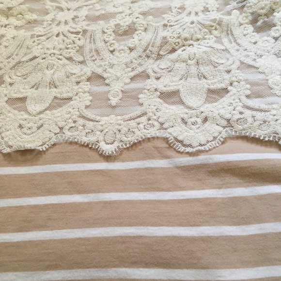 Anthropologie Postmark Nautique Striped Lace Tank - Picture 4 of 6